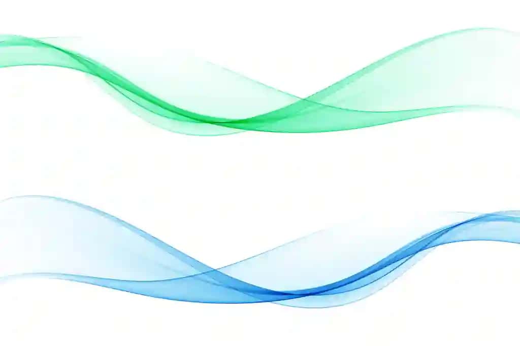Yashil ko'k oqim to'lqinli chiziqlar mavhum to'lqin fon o'rnatish vektor to'lqinlar | Green blue flow wavy lines abstract wave background set vector waves