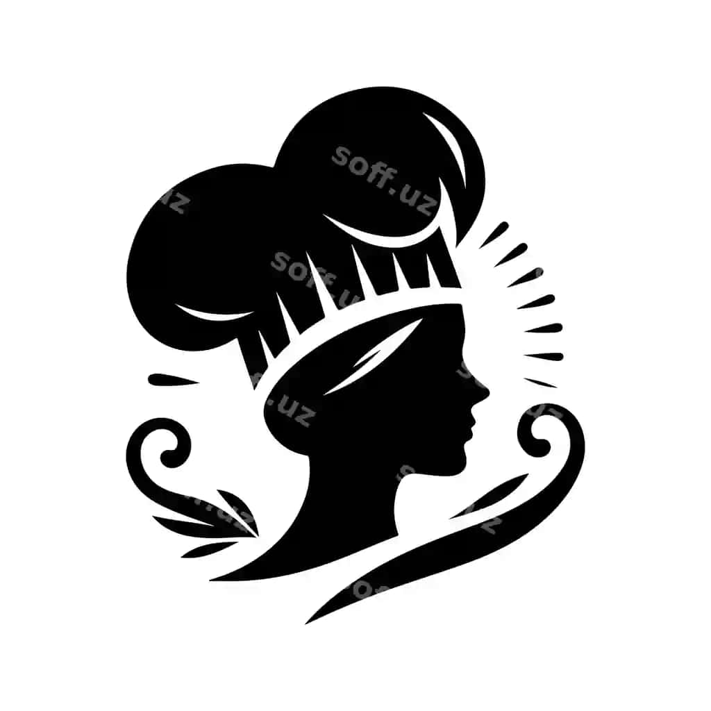 Estilli oshpaz shapkasi siluet vektorlari ovqat restoranlar temalari uchun mukammal | Stylish chef cap silhouette vectors perfect food restaurant themes