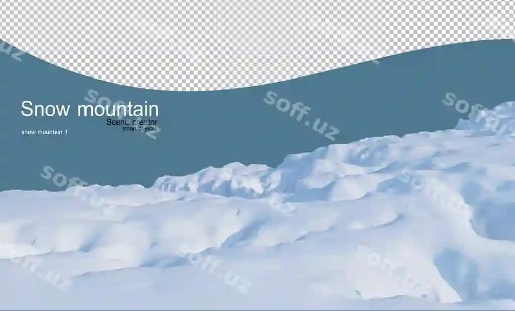 Barcha bosqichli tepalar qor o'ralgan | Multilevel hills covered with snow all hills