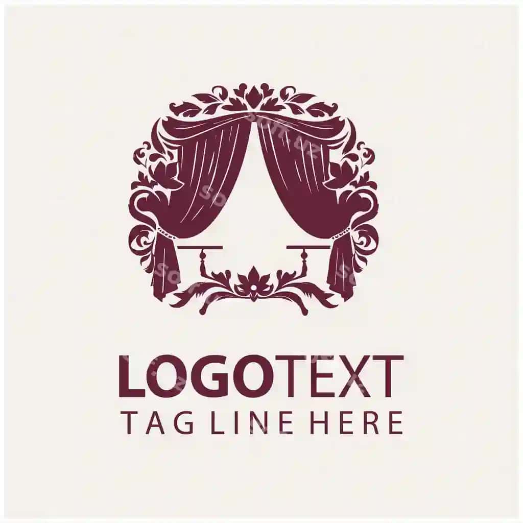 Parda logotipi vektori | Curtain logo vector