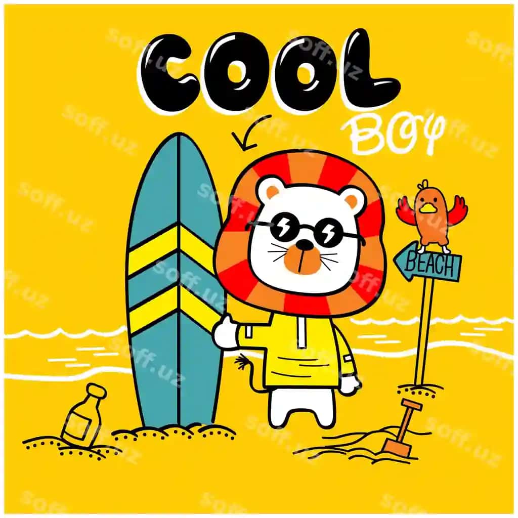 Soqqa bardoshka mashina kartunlari | Cool lion beach funny animal cartoon