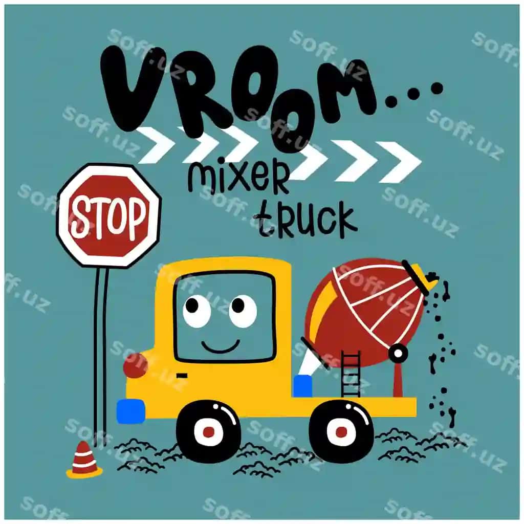Miksyer yuk avtomobili yo'l aralash karyokka | Mixer truck road funny cartoon