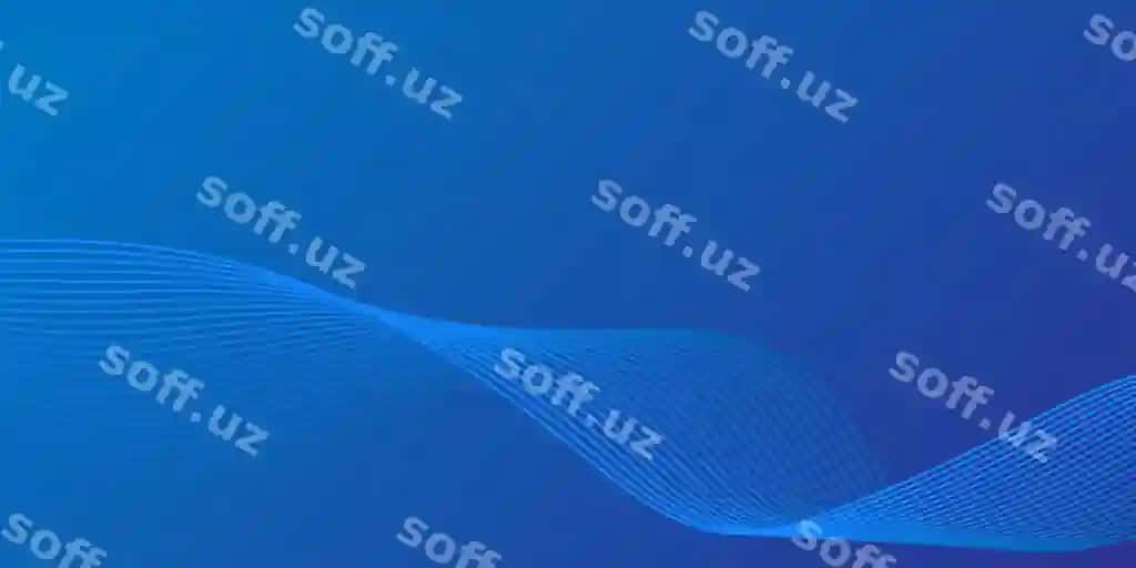 Moviy egri to'lqinli chiziq texnologiyasi fonida oddiy biznes ko'k | Blue curved wavy line technology background simple business blue