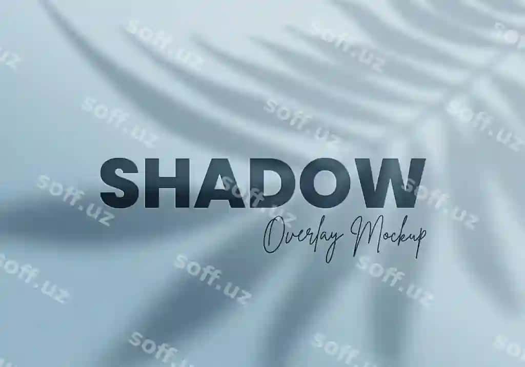 Palma barglari soyasi maketi | Palm leaves shadow overlay mockup
