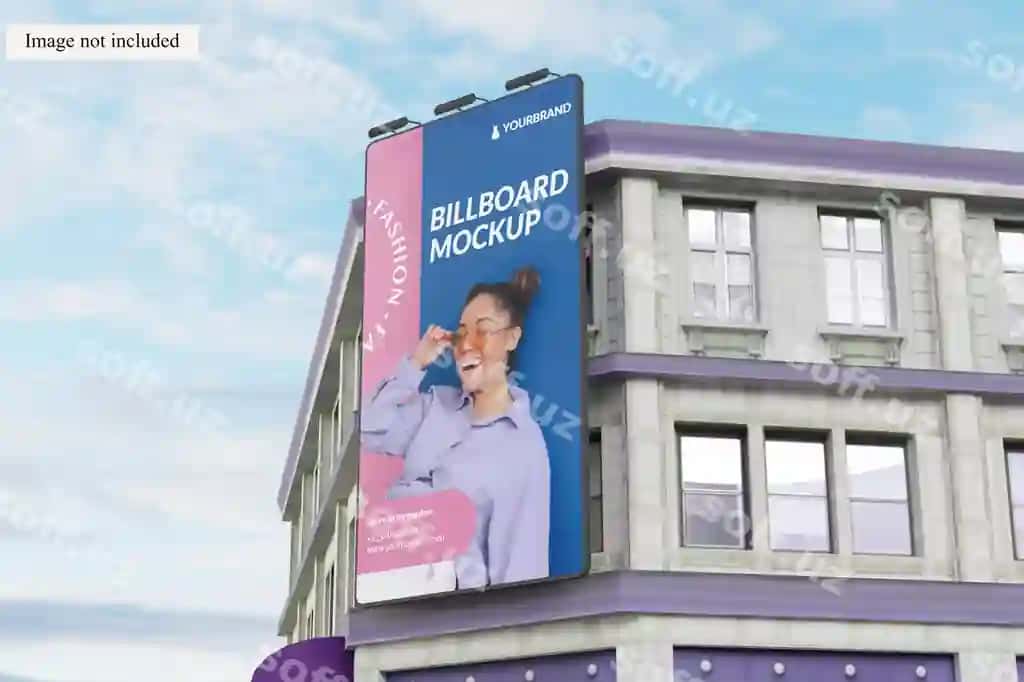 Dizayn mijozlaringizni namoyish etuvchi billboard maketi | Billboard mockup showcasing your design clients