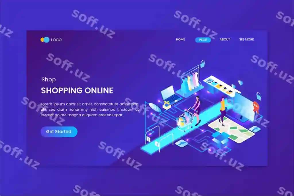 Izometrik onlayn xarid | Isometric online shopping