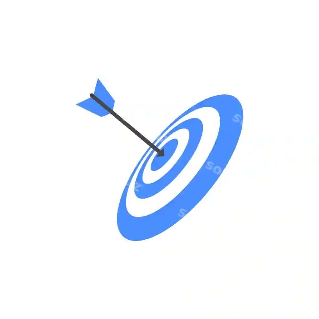 Ko'k maqsad qora o'q logotip dizayni biznes maqsad logotipi | Blue target black arrow logo design business business goal logo
