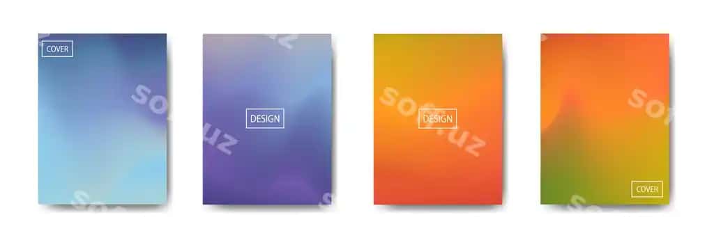 Abstrakt rangli gradient varaq shablonlari | Abstract colorful gradient cover templates 2