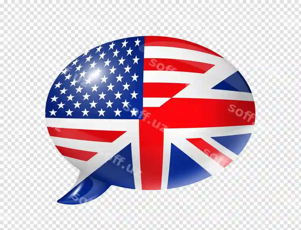 Buyuk Britaniya AQSh bayroqlaridagi nutq pufakchasi | Uk usa flags speech bubble