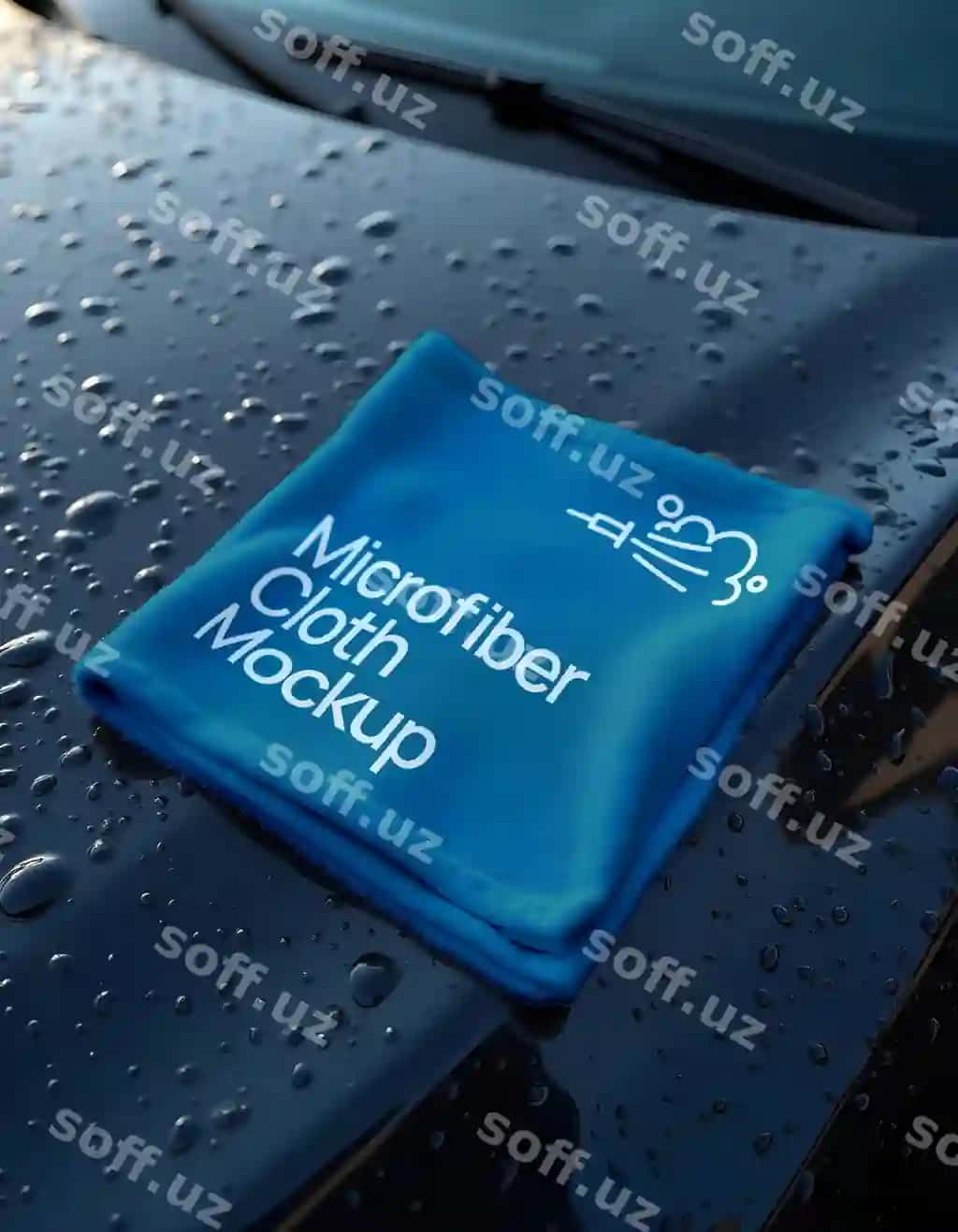 Brend mashina yuvish namunasi | Branding car wash mockup