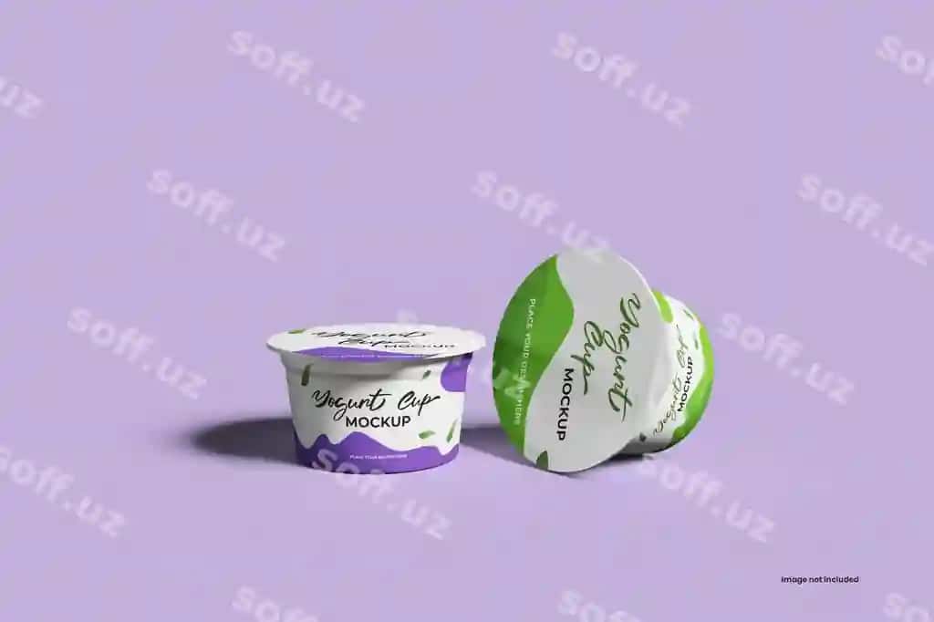 Yogurut stakanchik modeli | Yogurt cup mockup