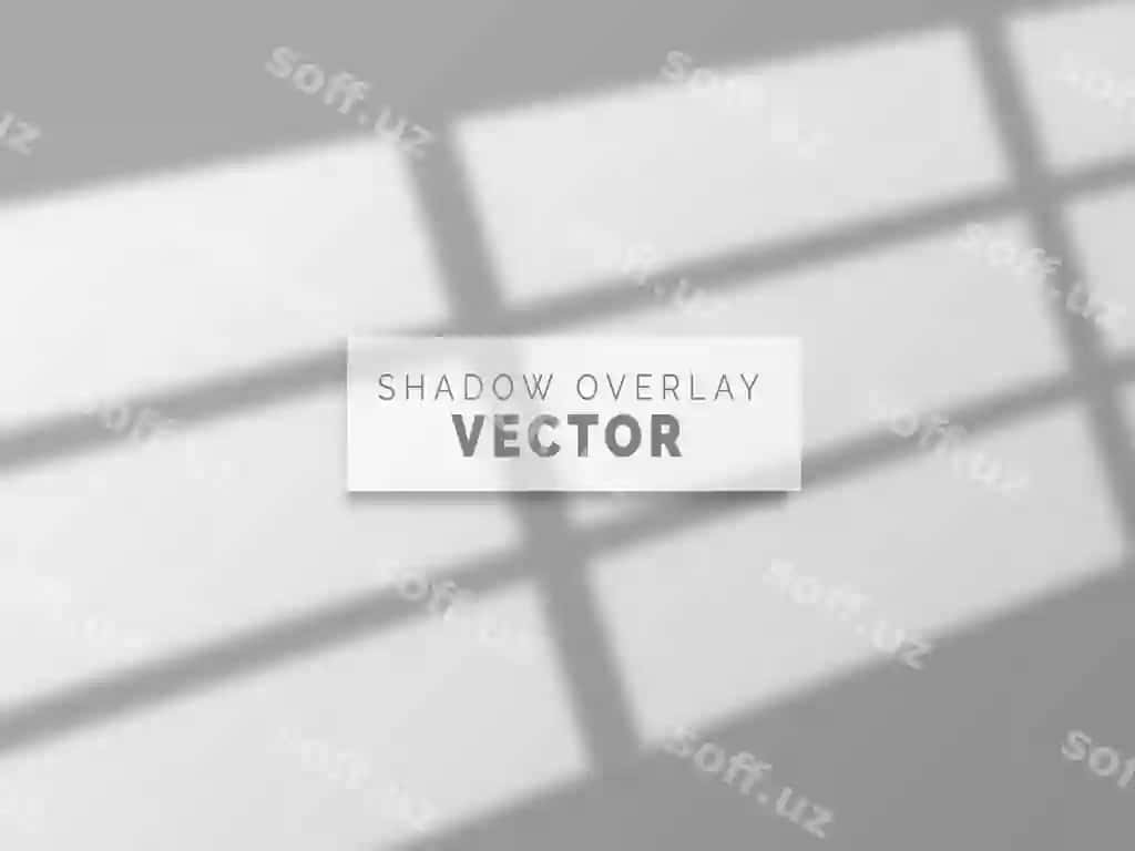 Realistik soyna ustiga qo'yilgan vektor toza devor | Realistic shadow overlay vector clean wall