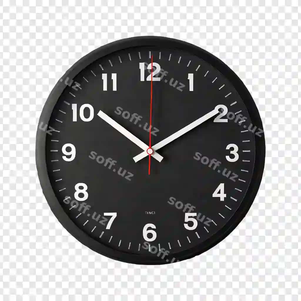 Zamonaviy 3D budilnik izolyatsiyalangan shaffof fon | Modern 3d alarm clock isolated transparent background