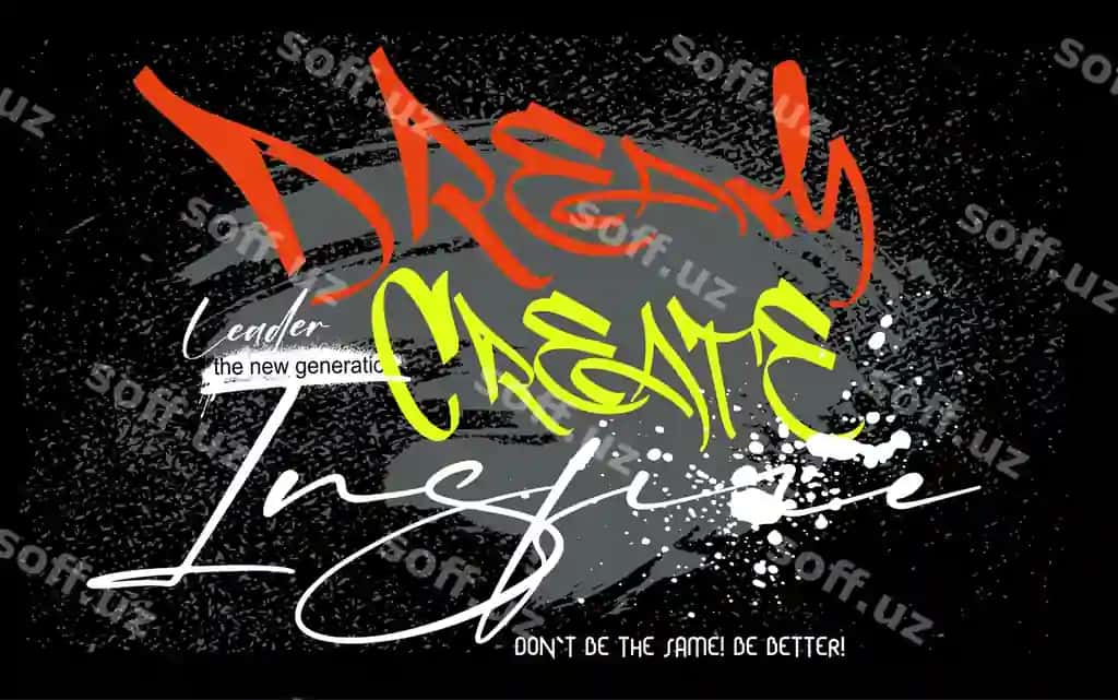 Tipografiya ko'cha san'ati grafiti iqtiboslari vektor shahar tipografiyasi ko'cha | Typography street art graffiti quotes vector urban typography street