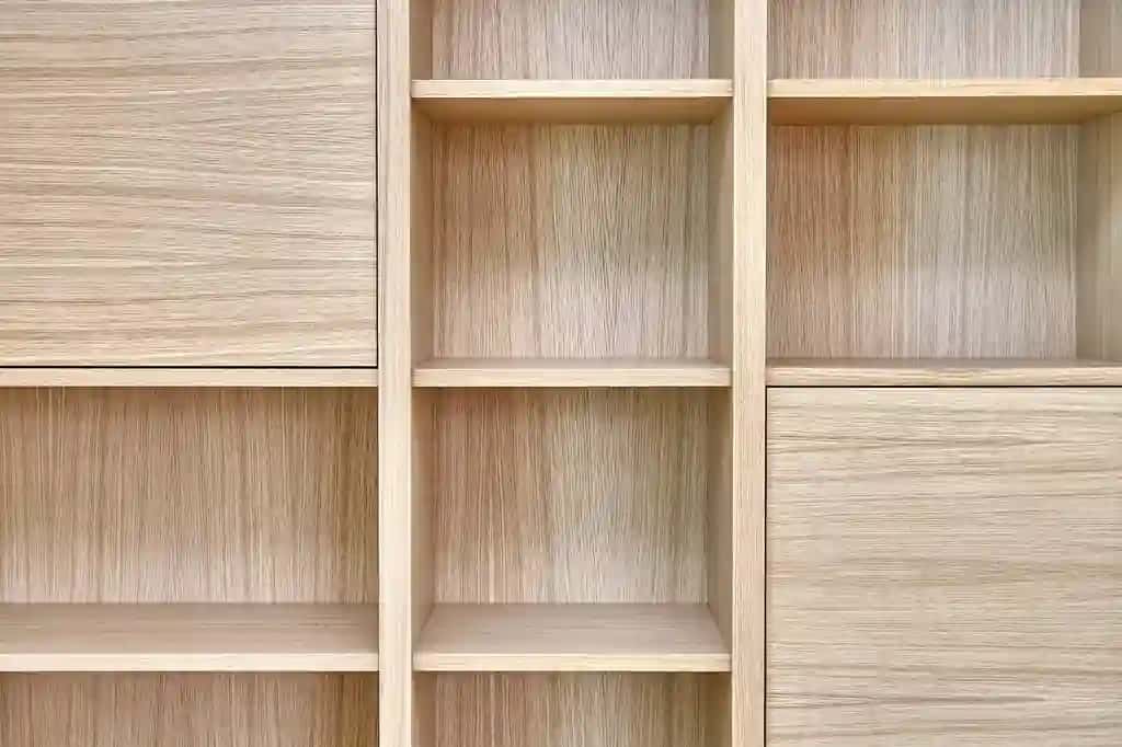 Yog'och kitob javonlari yog'och kitob javonlari devor panellari eman qoplamali MDFdan qilingan | Wooden bookshelves wooden bookcases wall panels made oak veneered mdf