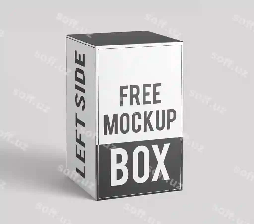 Bepul quticha namunasi | Free box mockup