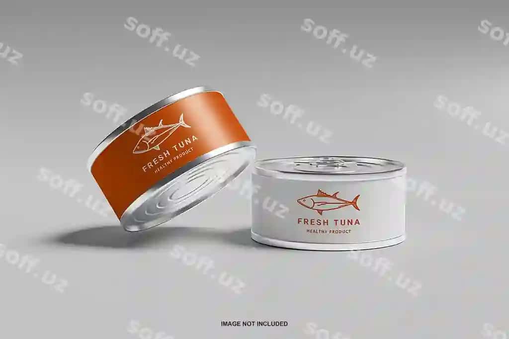 Konserva tuna namuna | Canned tuna mockup