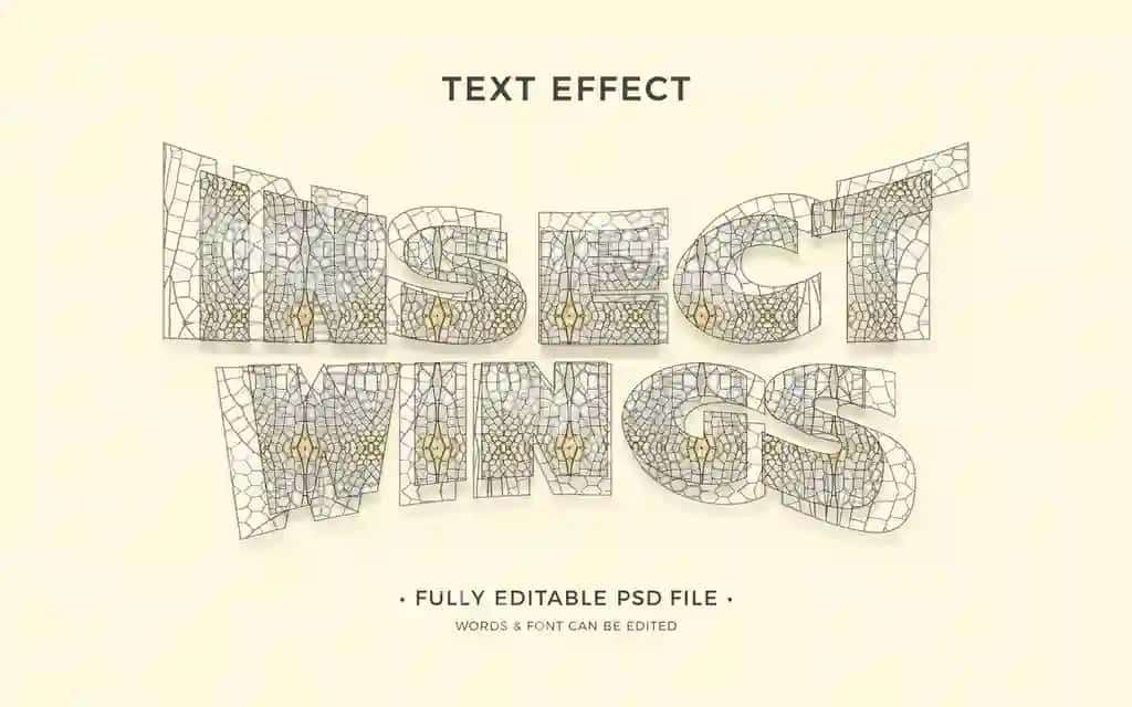 Chiziq effekti | Insect text effect