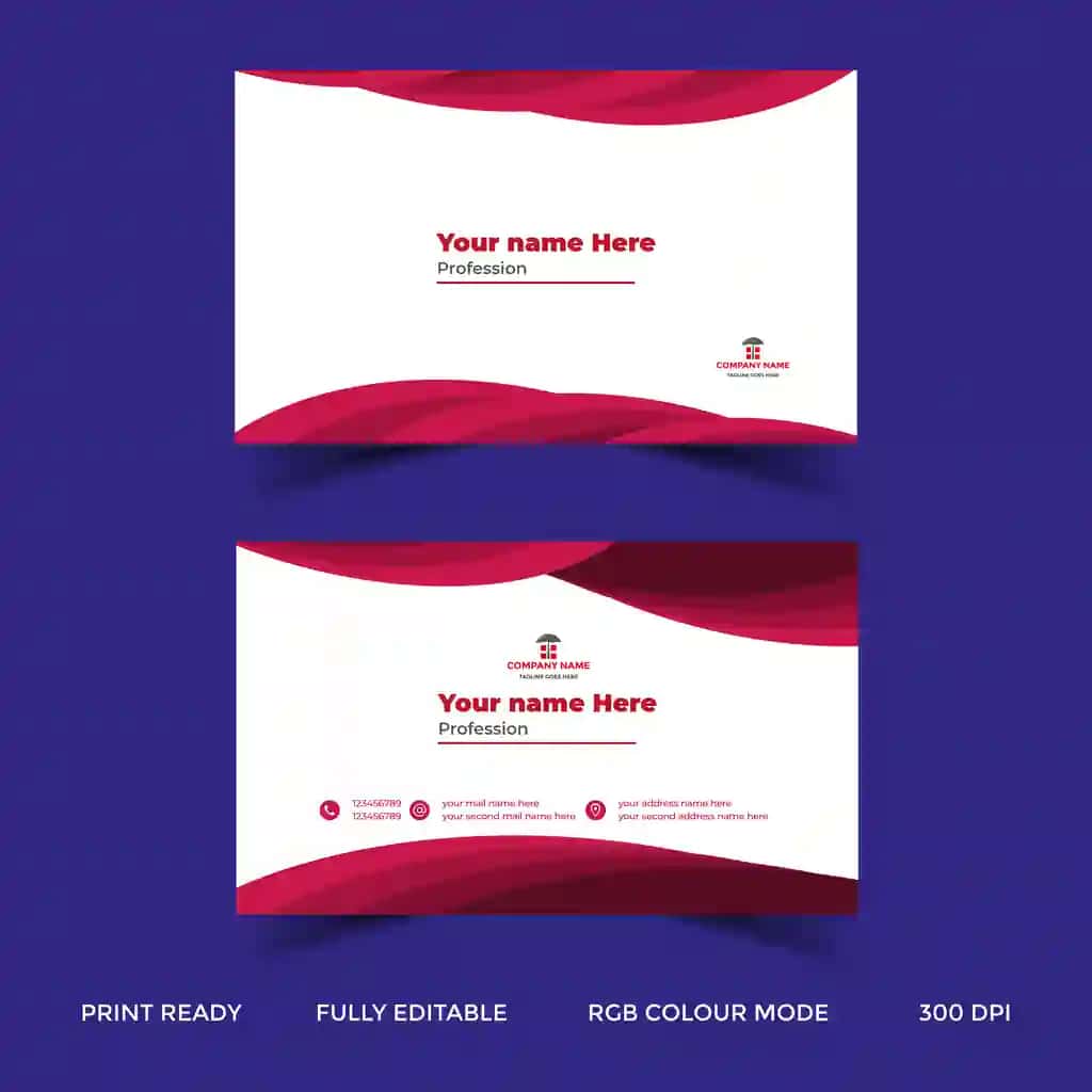 Korporativ biznes karta shablon | Corporate business card template