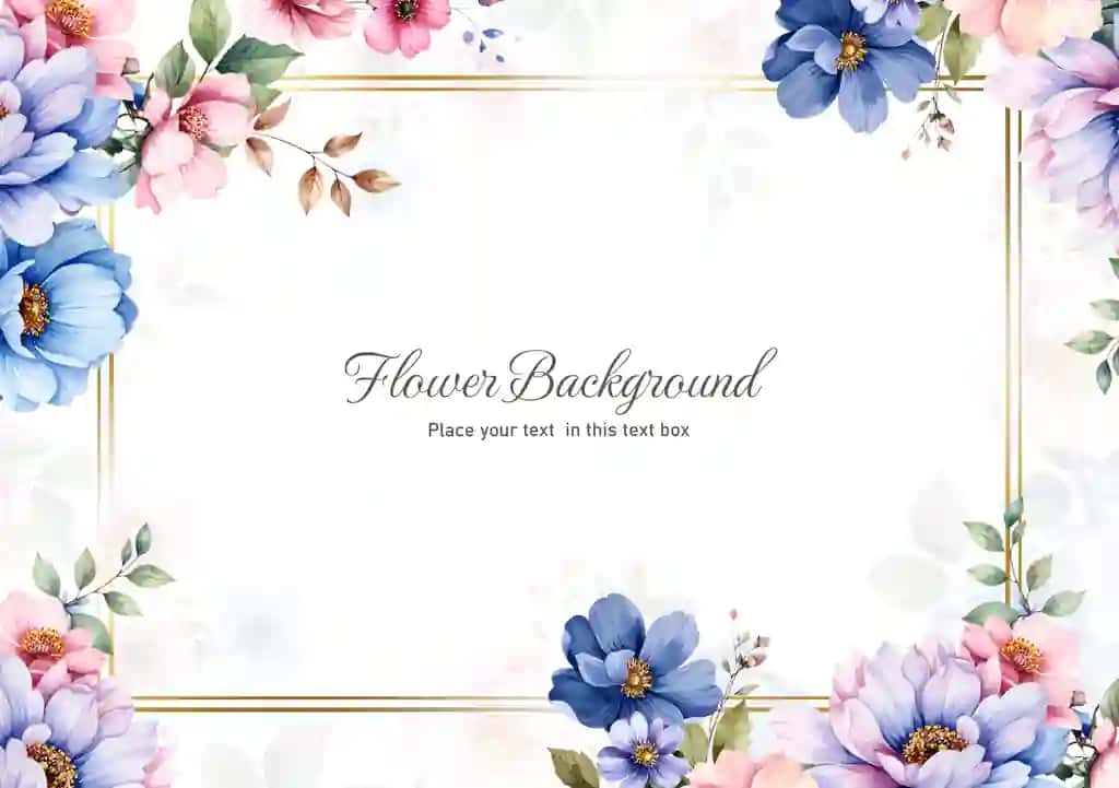 Naqshinkor akvarel gulli ramkali taklifnoma kartalari | Elegant watercolor floral frame invitations cards