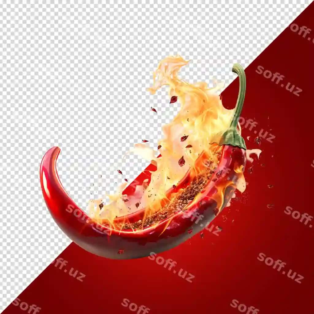 Olma so'zi bilan qizil fonda alangali | Flame with flame red background with word apple it