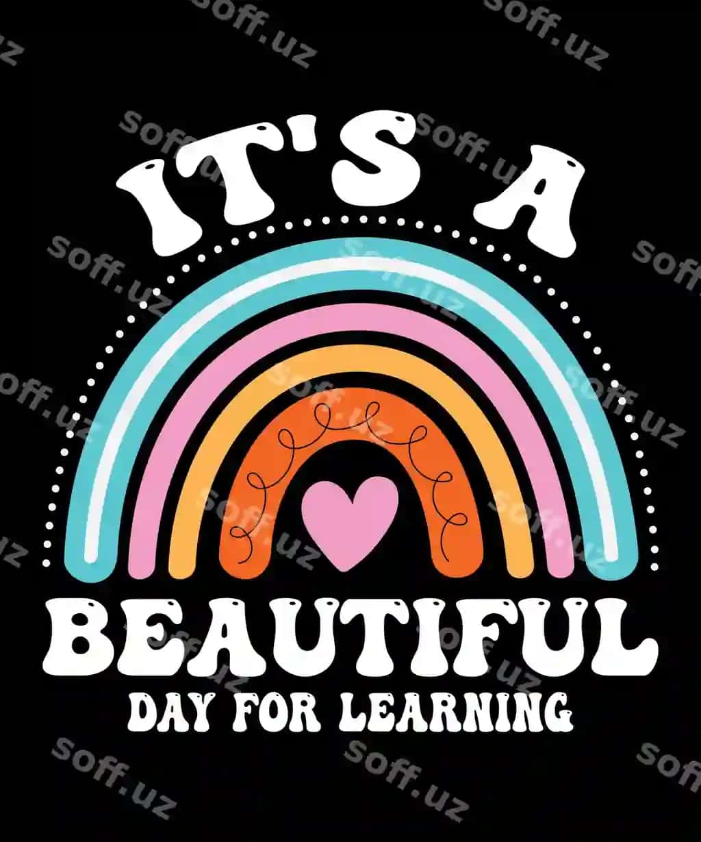 Chiroyli kunningdir o'rganish futbolkasi | It s beautiful day learning t shirt