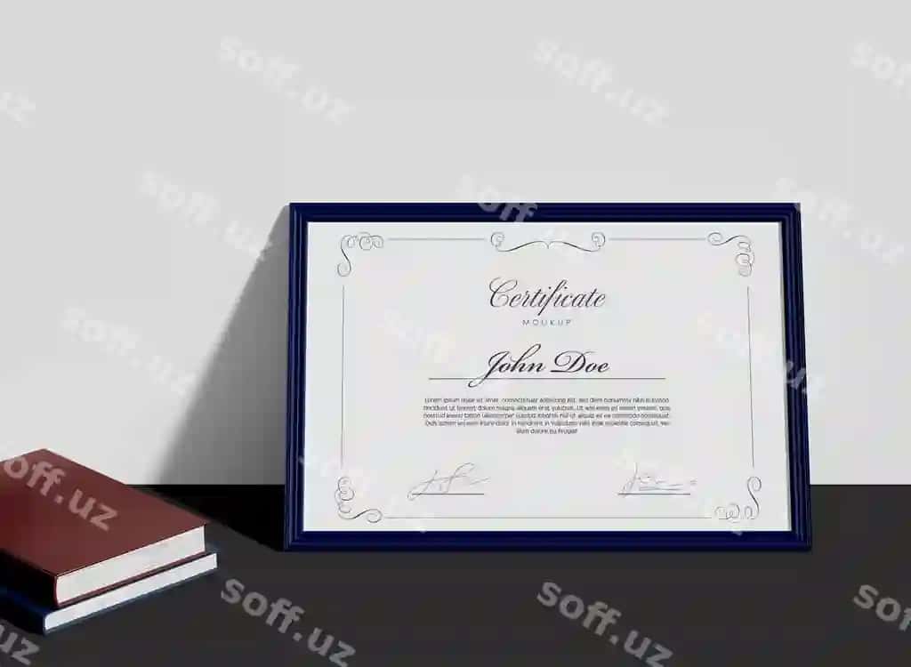 Sertifikat namunasi | Certificate mockup