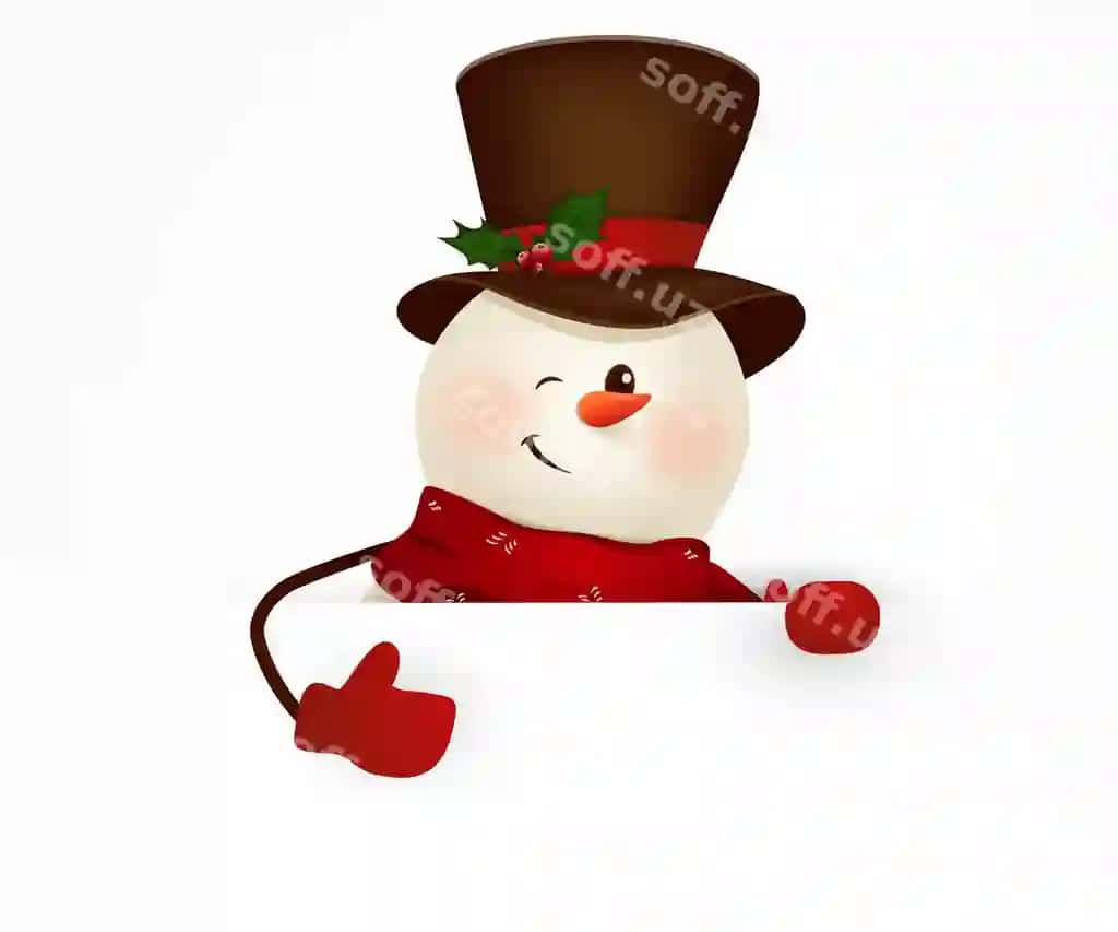Baxtli gulchiq qar qiz to'xtab turgan bo'sh belgi ko'rsatuvchi katta bo'sh belgi | Happy smiling snowman standing blank sign showing big blank sign