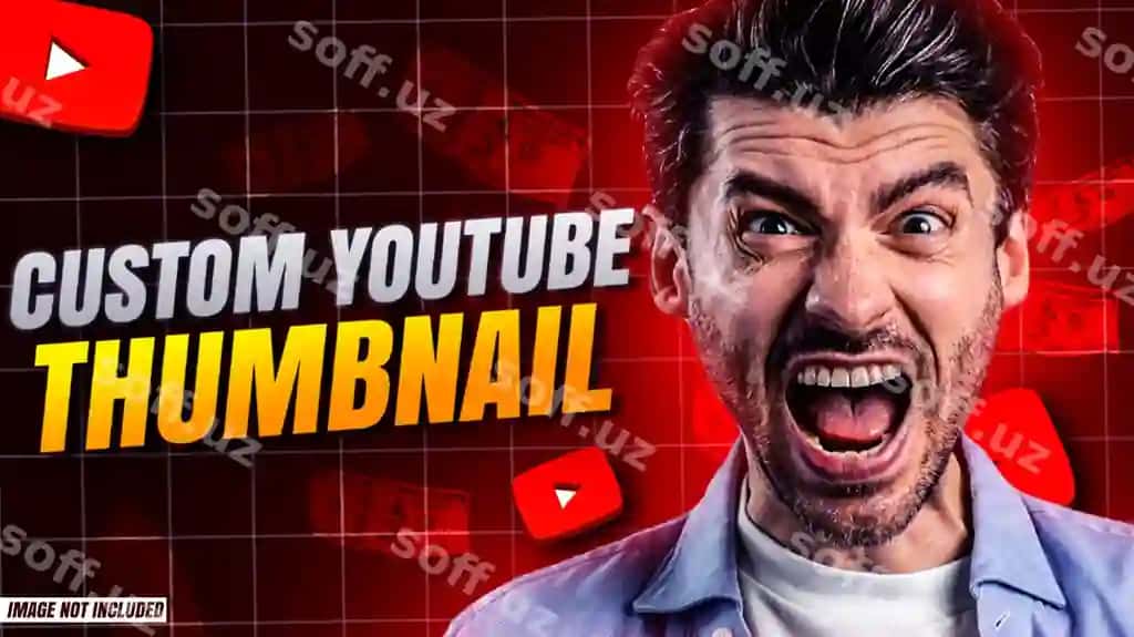 Ijodkor YouTube miniaturka dizayn shabloni | Creative youtube thumbnail design template