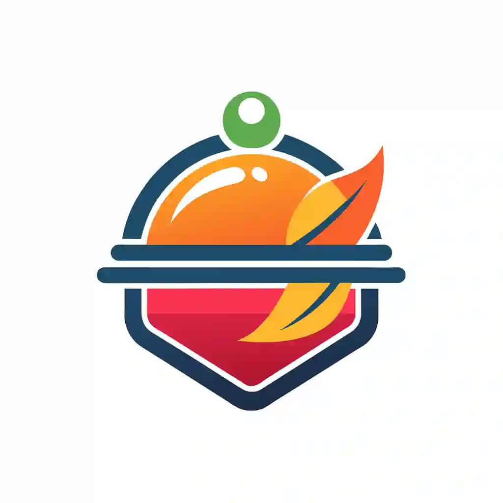 Toza chiziqlar jonli ranglarga ega zamonaviy logotip dizayni meva kompaniyasi | Modern logo design fruit company featuring clean lines vibrant colors