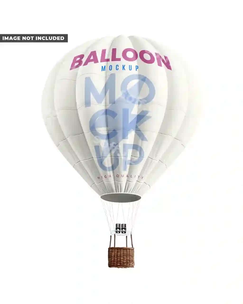 Issiq hava sharqi modeli | Hot air balloon mockup