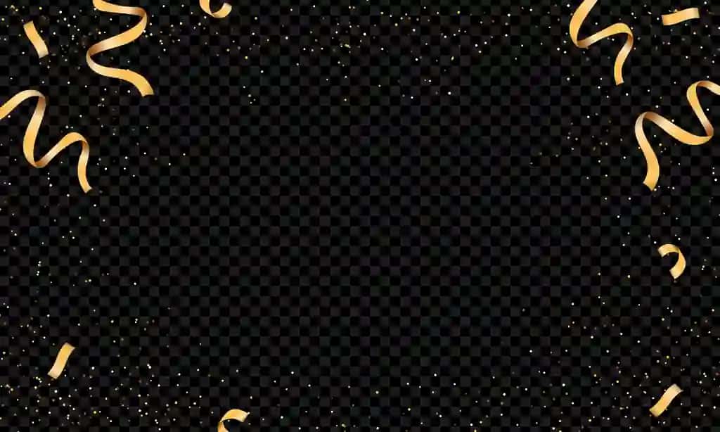 Haqiqiy konfeti fon dizayni | Realistic confetti background design