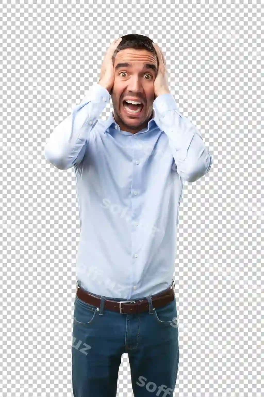 Yosh erkak depressiyali jest bilan | Young man with gesture depression