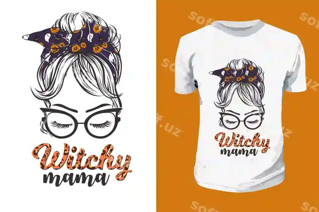 Jinli ona Halloween sublimatsiyasi | Witchy mama halloween sublimation