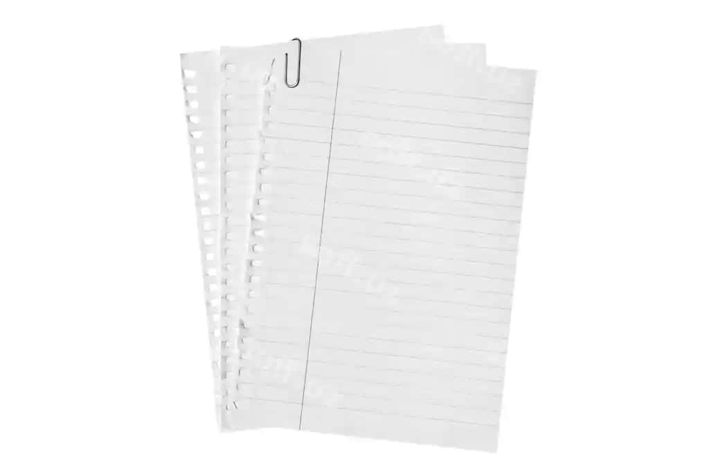 Izolyatsiya qilingan o'ralgan varaq qog'oz | Isolated curled sheet paper