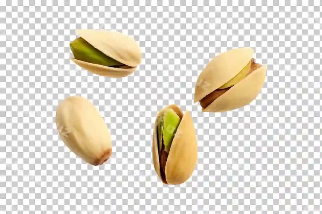 Fistiklar ajraltirilgan shaffof fonda png psd | Pistachios isolated transparent background png psd