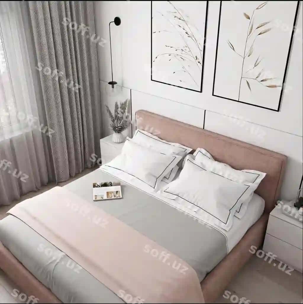 Yotoq xonasi bilan yotoq, kitob, yotoq | Bedroom with bed book bed