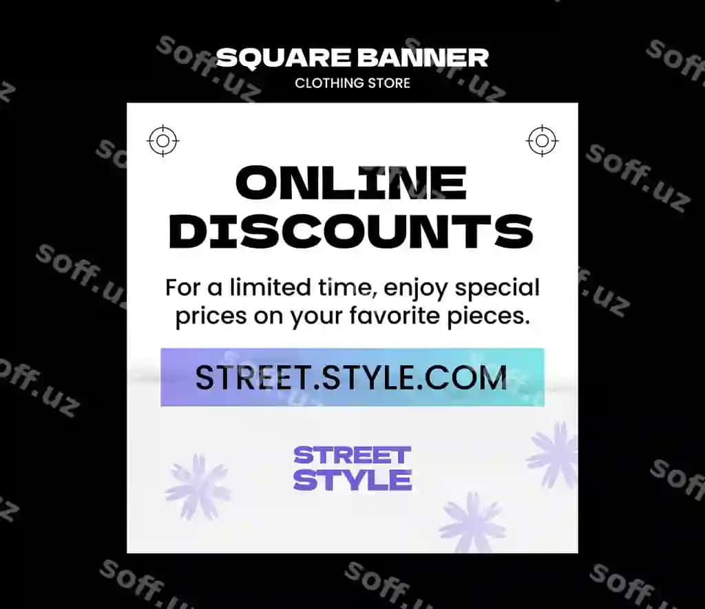Kiyim do'koni shabloni dizayni | Clothing store template design