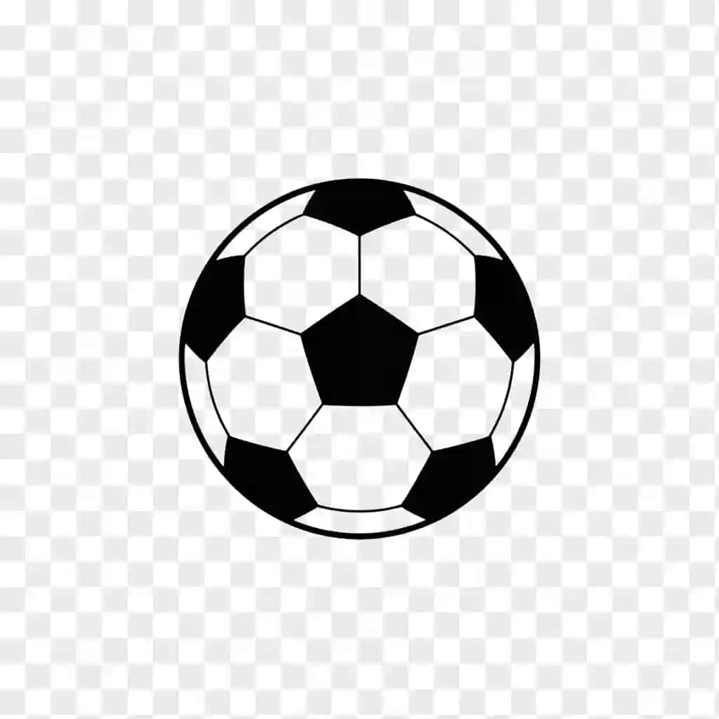 Klassik futbol to‘pi belgisi | Classic soccer ball flat icon