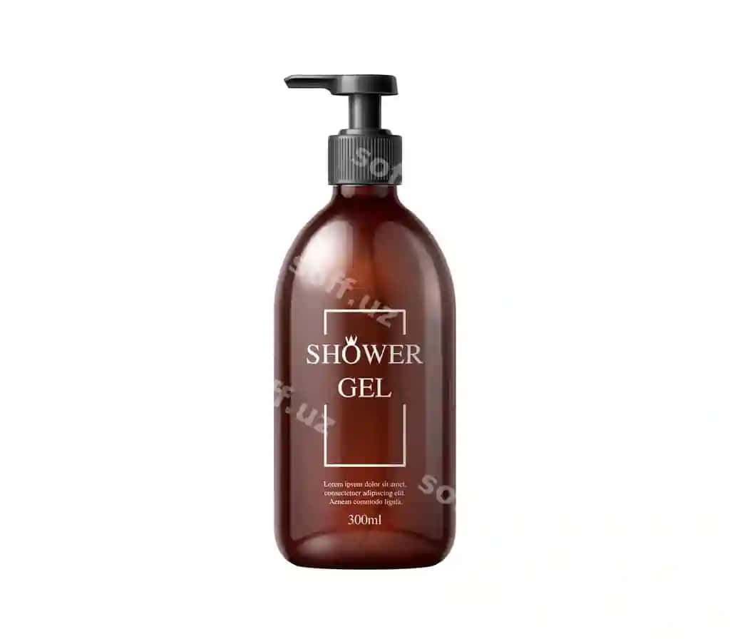 Shower gel flakon kosmetik mahsulot 3d paket | Shower gel bottle cosmetic product 3d package