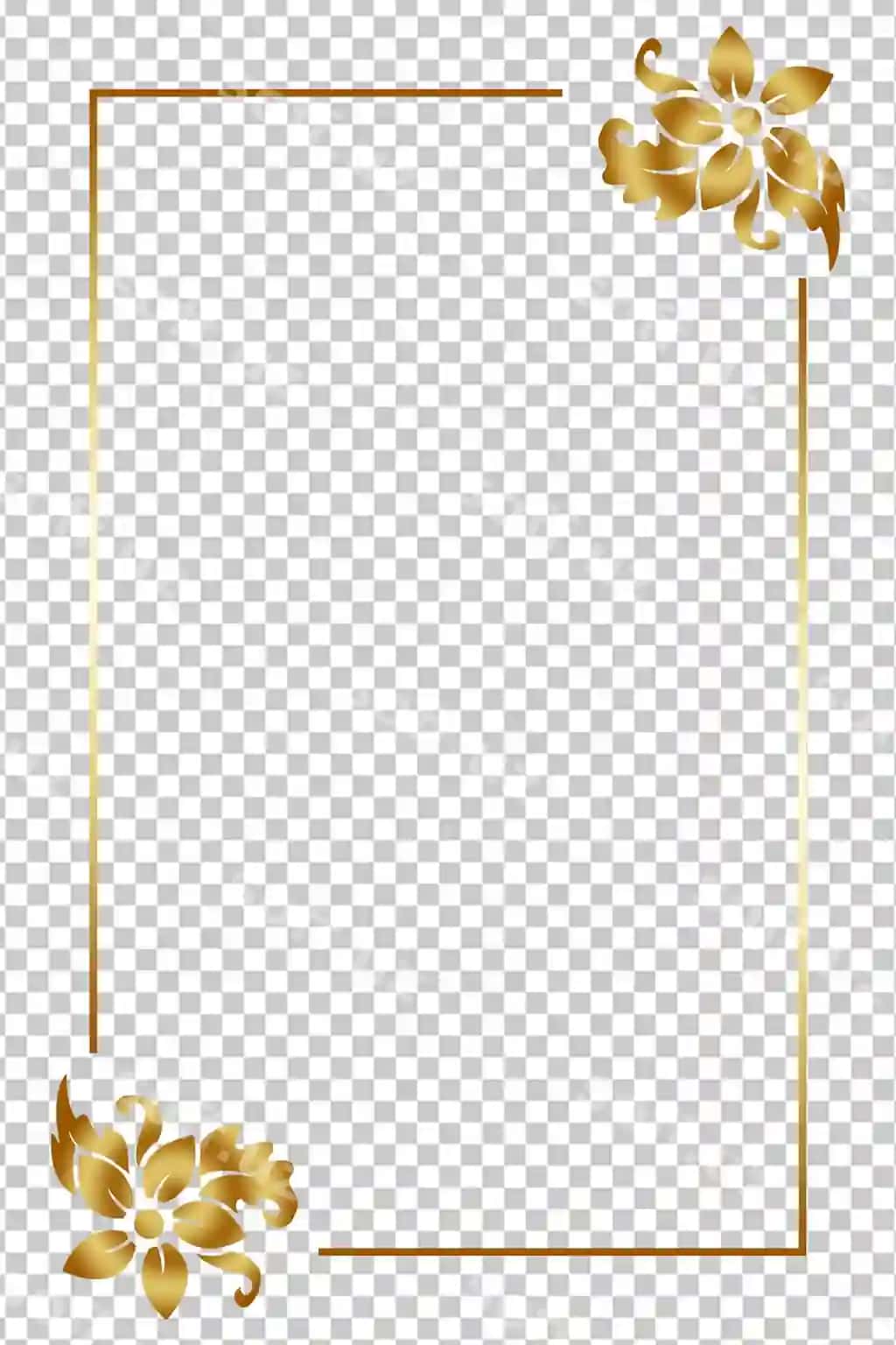 Psd bepul psd oltin chimildatgan kvadrat ramka vektor ajraltirilgan shaffof | Psd free psd golden glowing square frame vector isolated transparent