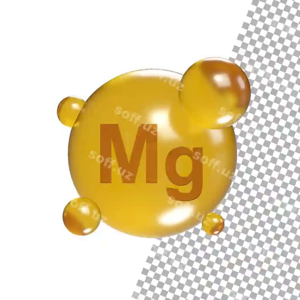 Magniy 3d render ikon | Magnesium 3d render icon