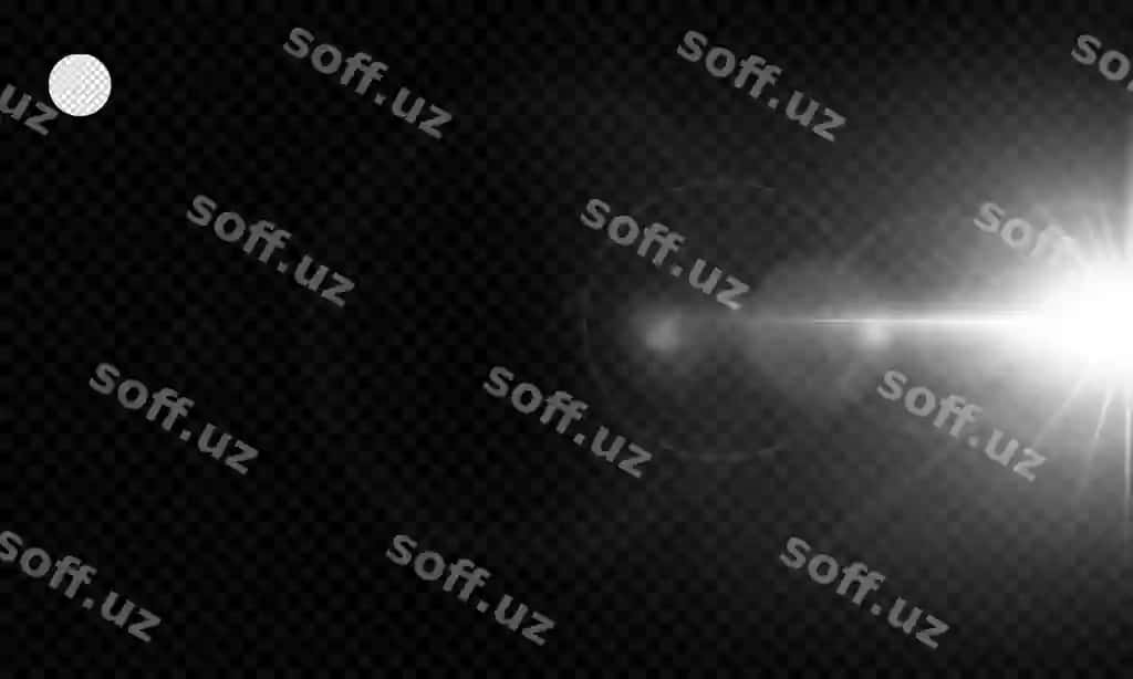 Ob'ektiv chaqnash tasviri porlayotgan uchqun yorug'lik effekti izolyatsiyalangan shaffof | Lens flare illustration glowing spark light effect isolated transparent