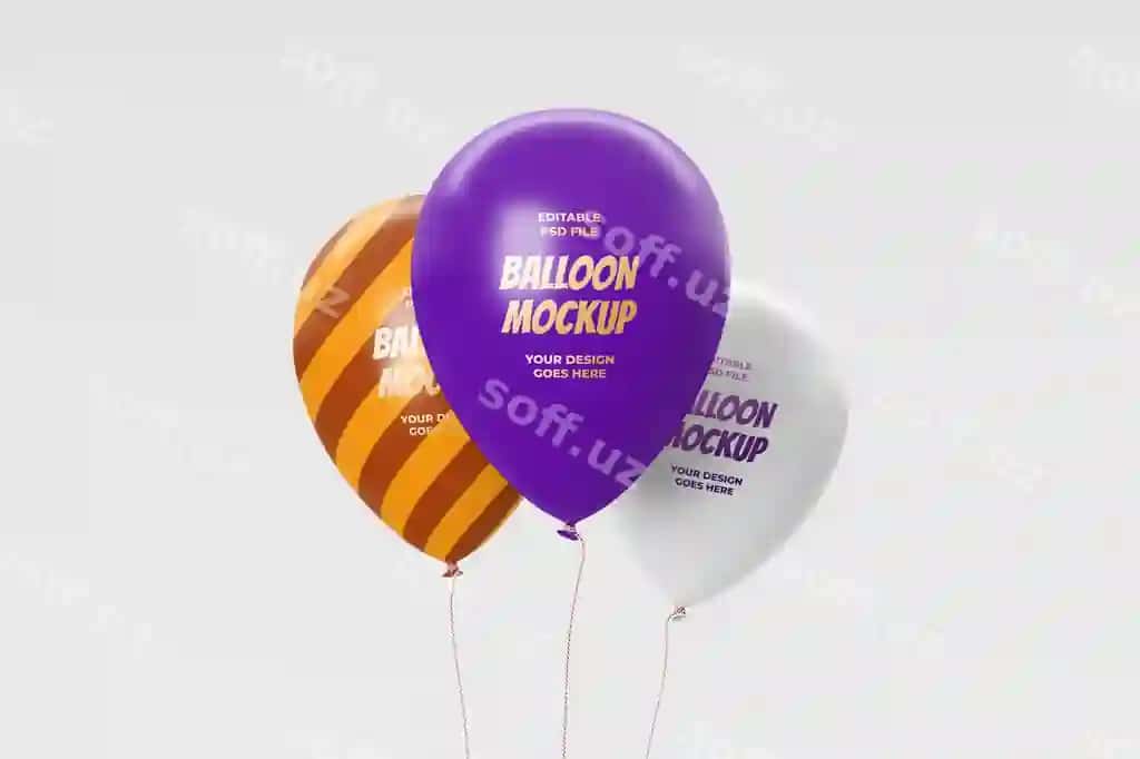 Binafsha rangli shar, so‘zlar yozilgan shar | Purple balloon with words ballon it