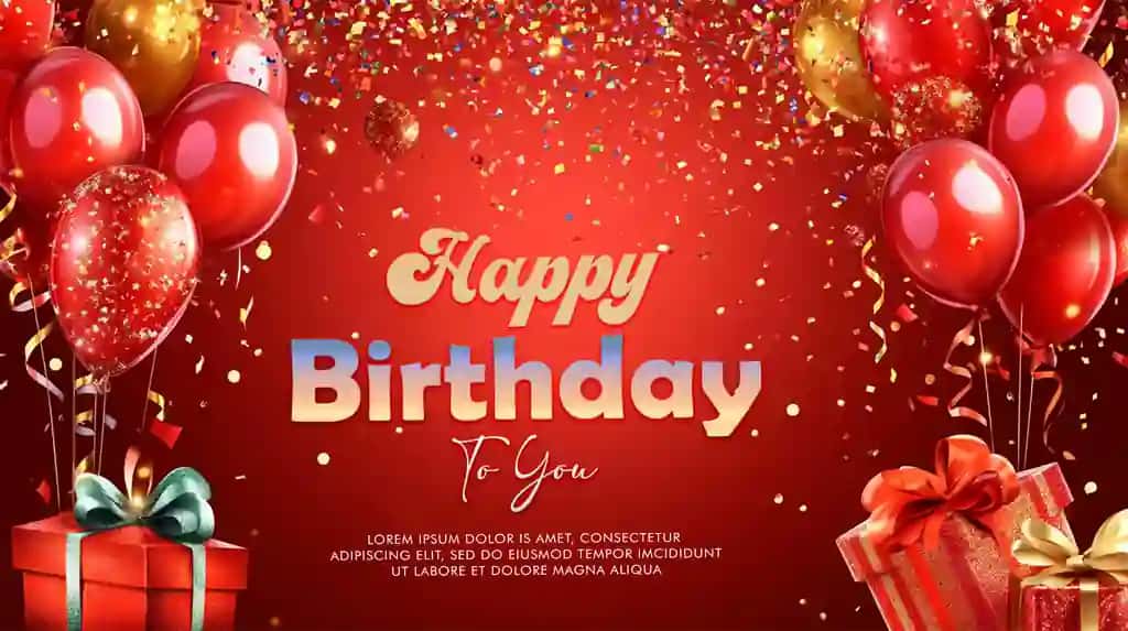 Tug'ilgan kun sharlari vektorli fon dizayni dekorativ elementlar bilan | Birthday balloons vector background design decorative elements with
