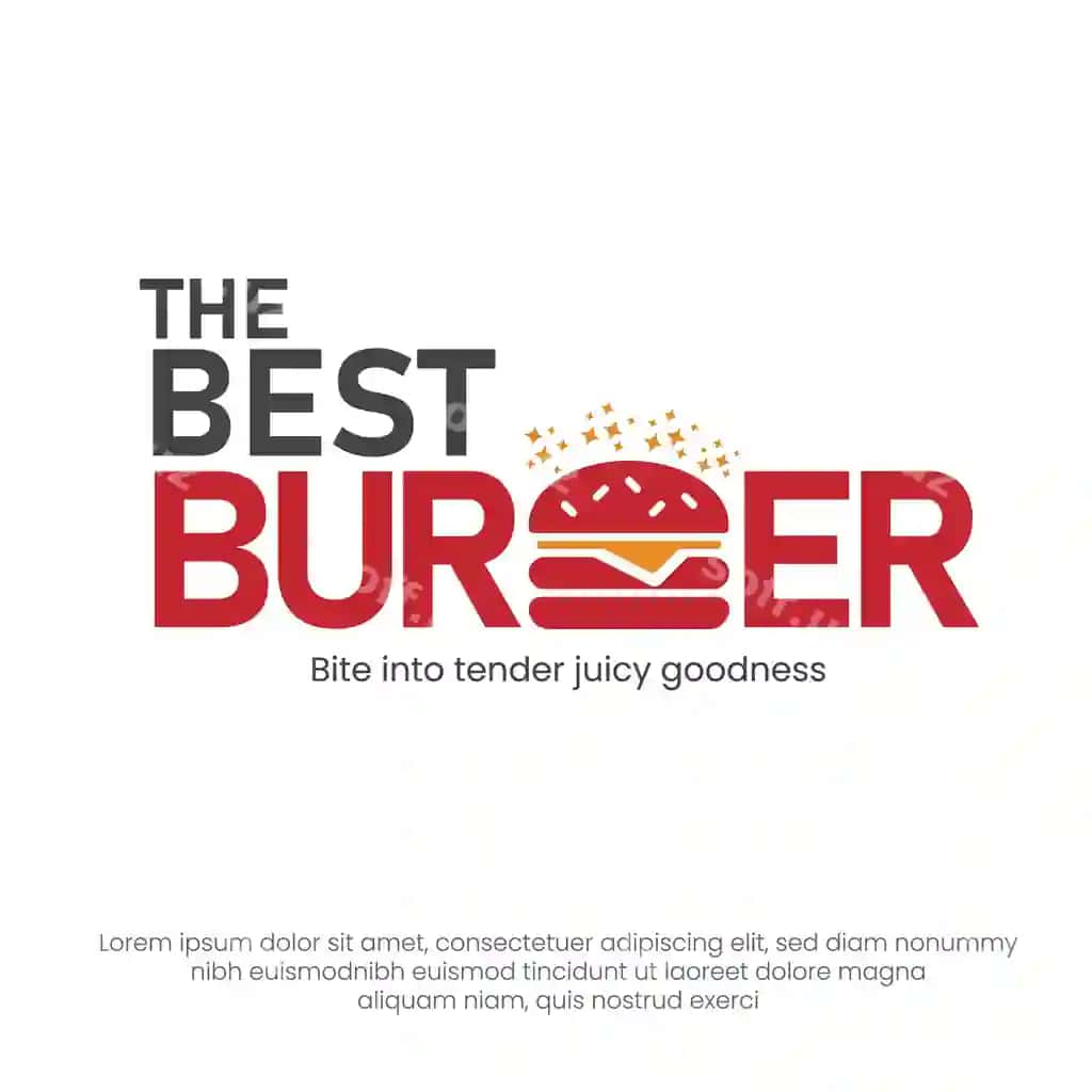 Burger logotipi shabloni vektor tahrirlangan dizayn goshtli burger logotipi gamburger | Burger logo template vector editable design beef burger logo hamburger