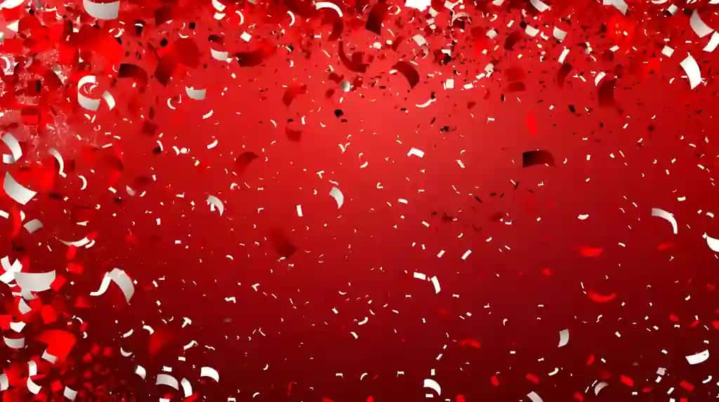 Qizil fonda qizil oq dog'li fon | Red background with red white speckled background