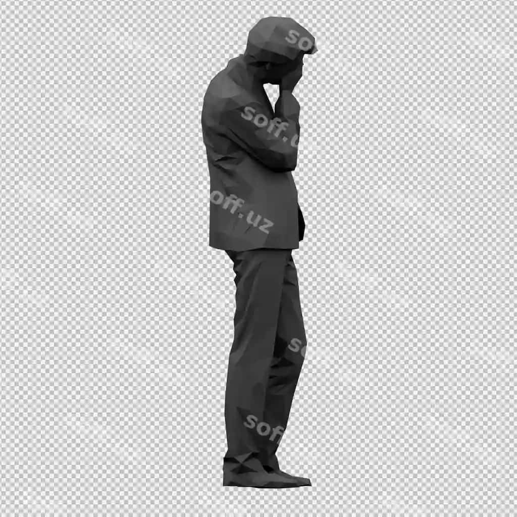 Izometric erkak 3D render | Isometric male 3d render