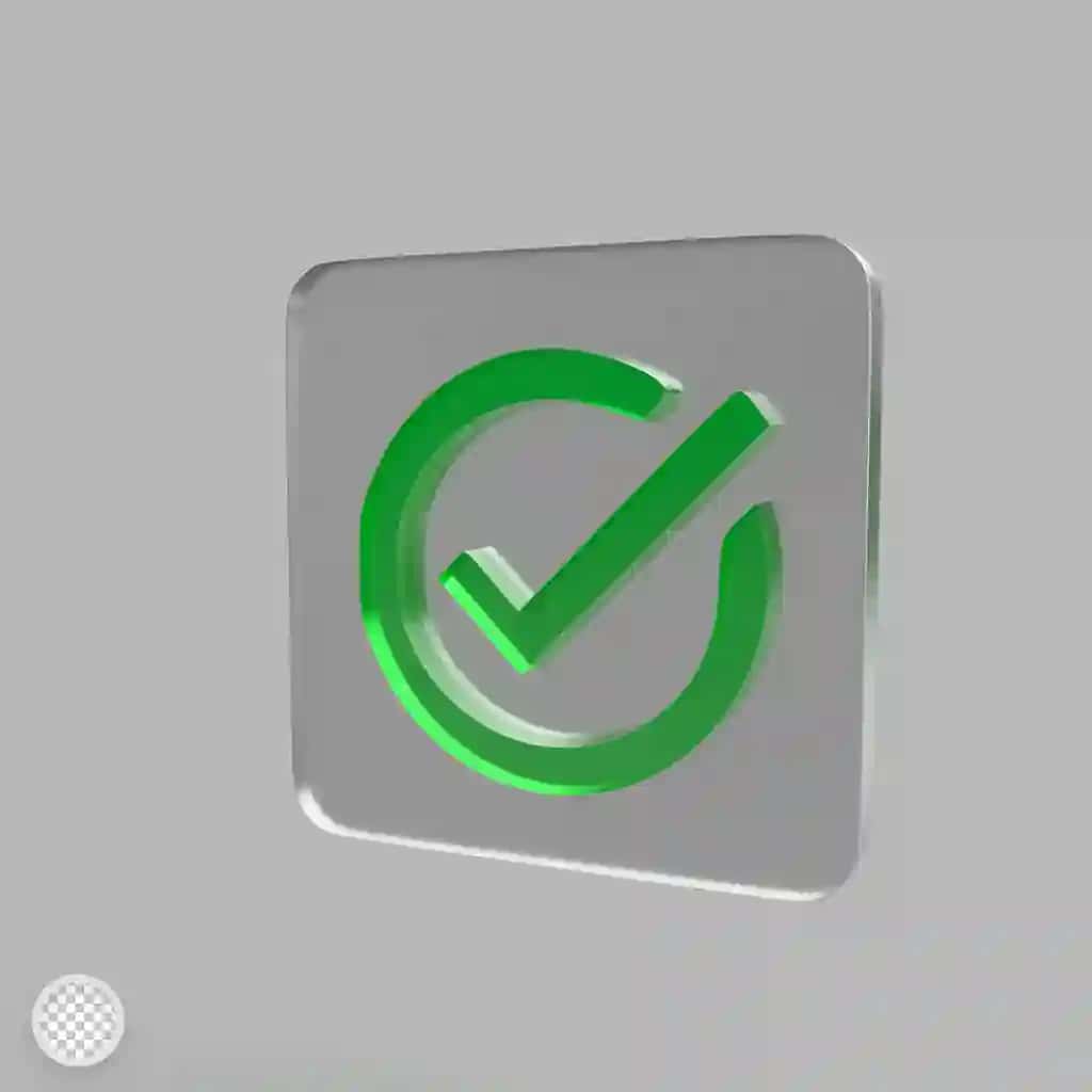 Shisha effektli 3D render illyustratsiyasi bilan vazifaning pastki belgisi | Task alt icon with glass effect 3d render illustration