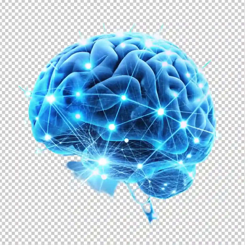 Miya texnologiyasi shaffof fonni sinaps qiladi | Brain technology synapses transparent background